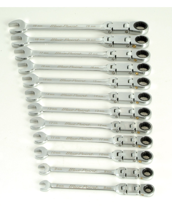 Llave Combinada con Cabeza y Rachet Articulado - 8-19mm - BP