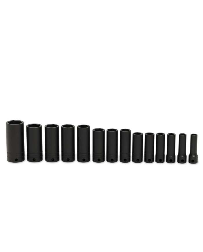 Kit de Chaves de Impacto com Caixa de 3/8 " e Encaixe de Seis Pontos de Medida