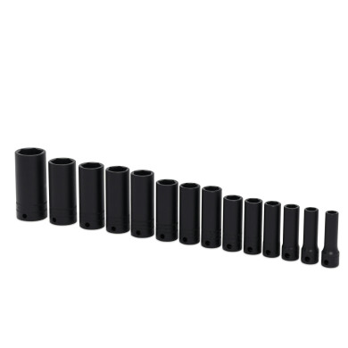 Kit de Chaves de Impacto com Caixa de 3/8 " e Encaixe de Seis Pontos de Medida