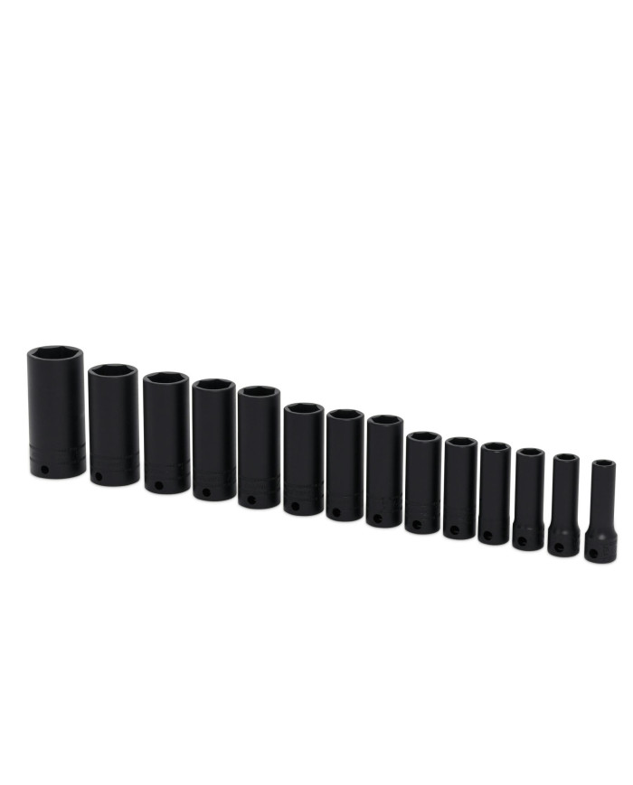 Kit de Chaves de Impacto com Caixa de 3/8 " e Encaixe de Seis Pontos de Medida