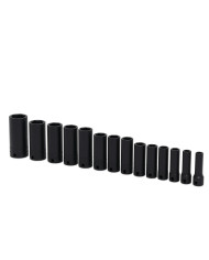 Kit de Chaves de Impacto com Caixa de 3/8 " e Encaixe de Seis Pontos de Medida