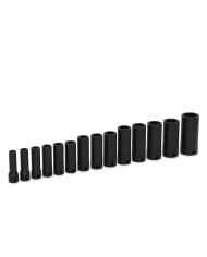 Kit de Chaves de Impacto com Caixa de 3/8 " e Encaixe de Seis Pontos de Medida