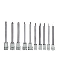Kit de Chaves Caixa c/Bit Torx Longos, 1/4" e 3/8"