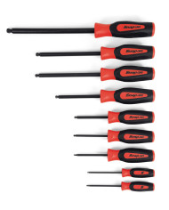 Juego de destornilladores métricos hexagonales de bola Instinct® de 9 piezas (2-10 mm)