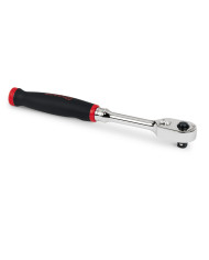 Trinquete de liberación rápida con mango estándar y agarre suave con tecnología Dual 80® de 3/8"