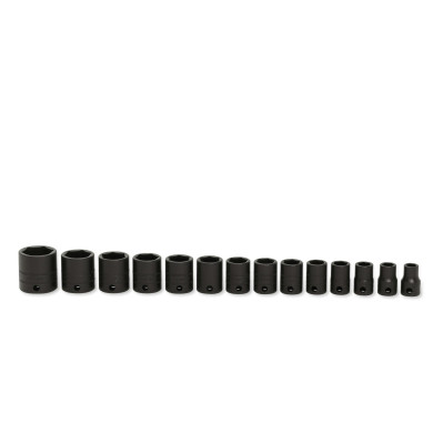 Kit de Chaves de Impacto com Encaixe, 3/8"