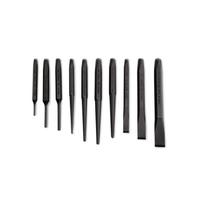 Set of 10 Steel Punches with 10 Heat Treatments - Snap-on