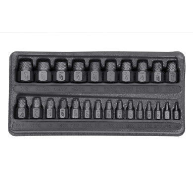 25 pc Multispline Screw Extractor Set